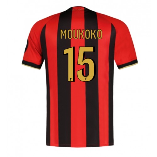 Fotbalové Dres OGC Nice Youssoufa Moukoko #15 Domácí 2024-25 Krátký Rukáv